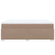 Боксспринг легло с матрак, капучино, 140x190 см изкуствена кожа