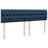 Османска легло с матрак, синя, 200x200 см, плат