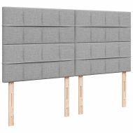 Османска легло с матрак, светлосиво, 180x200 см, плат