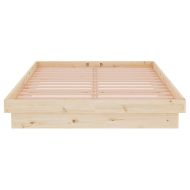 Рамка за легло, дърво масив, 120x190 см, Small Double