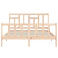 Рамка за легло без матрак, 160x200 см, масивна чамова дървесина