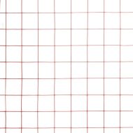 Кокошкарска мрежа, стомана с PVC покритие, 25х1,5 м, червена