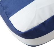 Палетна възглавница синьо-бяло райе 70x40x12 см текстил