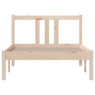 Рамка за легло, дърво масив, 90x190 см, Single