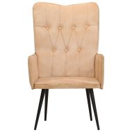 Wingback стол, кремав, канава