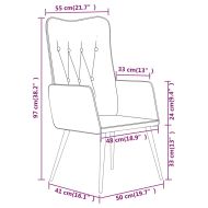 Wingback стол, кремав, канава