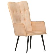 Wingback стол, кремав, канава