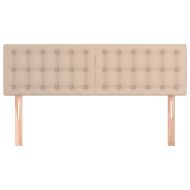 Горни табли 2 бр капучино 72x5x78/88 см изкуствена кожа