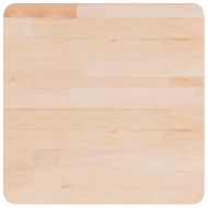 Квадратен плот за маса, 50x50x4 см, необработен дъб масив