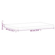 Плот за баня 60x40x2,5 см масивно дърво бук