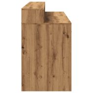 Бюро с LED осветление дъб артизан 140x55x91 см инженерно дърво