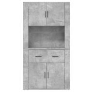 Висок шкаф, бетонно сив, инженерно дърво