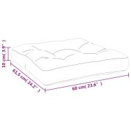 Палетна възглавница на листа 60x61,5x10 см Оксфорд плат