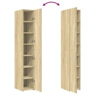 Висок шкаф, сонома дъб, 30x42,5x185 см, инженерно дърво