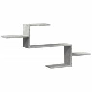 Стенен рафт, бетонно сив, 104x15x49 см, инженерно дърво