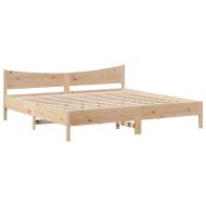 Рамка за легло с чекмеджета 200x200 см бор масив