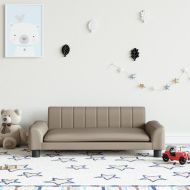 Детски диван капучино 90x53x30 см изкуствена кожа