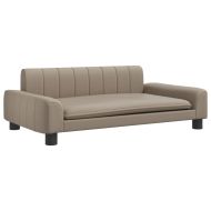 Детски диван капучино 90x53x30 см изкуствена кожа
