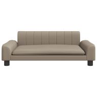 Детски диван капучино 90x53x30 см изкуствена кожа