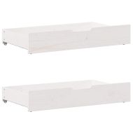 Рамка за легло без матрак, бял, 160x200 см, бор масив