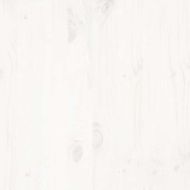 Рамка за легло без матрак, бял, 200x200 см, бор масив