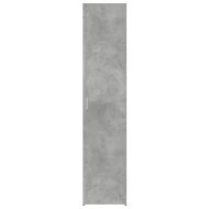 Висок шкаф, бетонно сив, 40x42,5x185 см, инженерно дърво