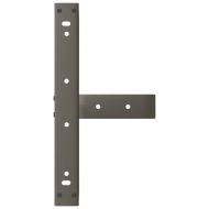 Крака за масичка за кафе, Т-образни, 2 бр., черни, 50x25x(30-31) см, стомана