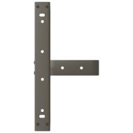 Крака за масичка за кафе, Т-образни, 2 бр., черни, 40x25x(30-31) см, стомана