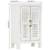 Сайдборд, 55x30x90 см, акациево дърво масив