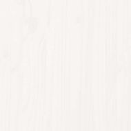 Рамка за легло без матрак, бял, 120x200 см, бор масив