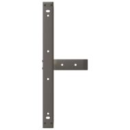 Крака за масичка за кафе, Т-образни, 2 бр., черни, 60x25x(30-31) см, стомана