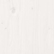 Рамка за легло без матрак, бял, 135x190 см, бор масив