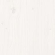 Рамка за легло без матрак, бял, 140x190 см, бор масив