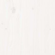 Рамка за легло без матрак, бял, 75x190 см, борово дърво масив