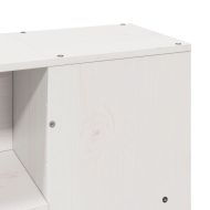 Легло с етажерка за книги, без матрак, 160x200 см, дърво масив