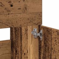 Шкаф за баня с огледало Стара дървесина Инженерна дървесина