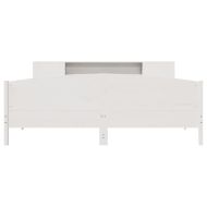 Легло с етажерка за книги, без матрак, 180x200 см, бор масив