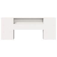 Горна табла с място за съхранение, 200 см, масивно дърво бор