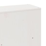 Рамка за легло без матрак, бял, 180x200 см, бор масив