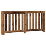 Капак за радиатор, старо дърво, 175x20x82 см, инженерно дърво