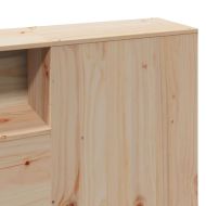 Рамка за легло без матрак 200x200 см масивна чамова дървесина