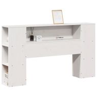 Горна табла с място за съхранение, 120 см, масивно дърво бор