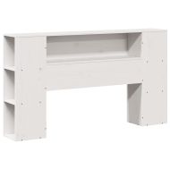 Легло с етажерка за книги, без матрак, 120x200 см, бор масив