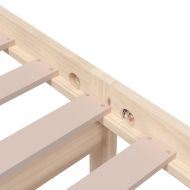 Рамка за легло, масивно дърво, 75x190 см, Small Single