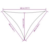 Платно-сенник, Оксфорд плат, триъгълно, 3x4x4 м, кафяво