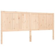 Рамка за легло с табла, 200x200 см, дърво масив