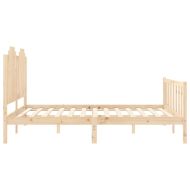Рамка за легло без матрак, 160x200 см, масивна чамова дървесина