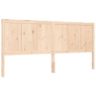 Рамка за легло без матрак 200x200 см масивна чамова дървесина