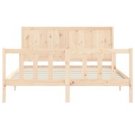 Рамка за легло с табла King Size масивно дърво