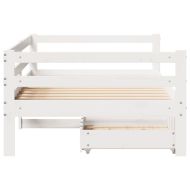 Легло с чекмеджета, без матрак, 90x200 см, масивно дърво